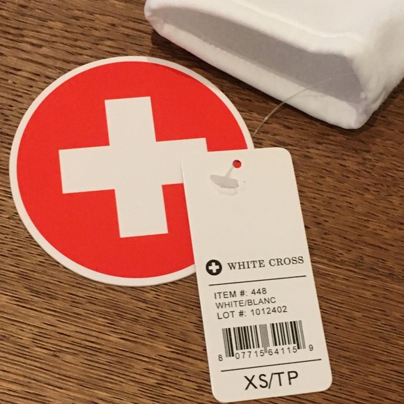 XS White Cross Polar Fleece zip up Jacket - Picture 2 of 4